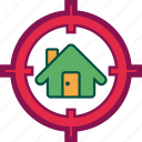 home, house, hunt, property, seek, target