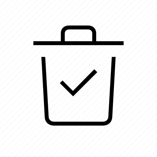 Check, household, okay, trash icon - Download on Iconfinder