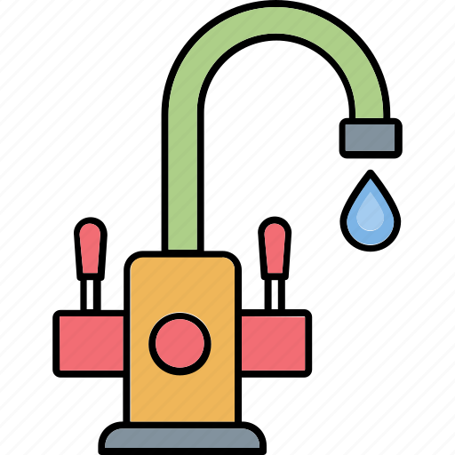 Kitchen faucet, sanitary item, tap, water service, water tap icon - Download on Iconfinder