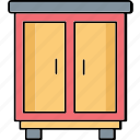 almirah, cabinet, chest, cupboard, room furniture