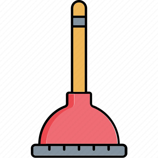 Washroom plunger, bathroom accessory, cup plunger, plunger, toilet brush icon - Download on Iconfinder