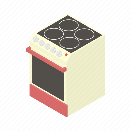 Appliance, cartoon, cooking, heat, kitchen, oven, stove icon - Download on Iconfinder