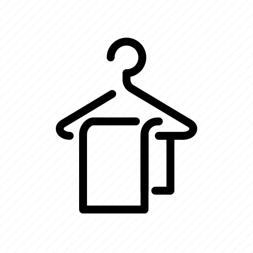 Bathroom, clothing, hanger, household, towel icon - Download on Iconfinder