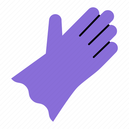 Colored, gloves, hand protection, hands, household, latex gloves, rubber gloves icon - Download on Iconfinder