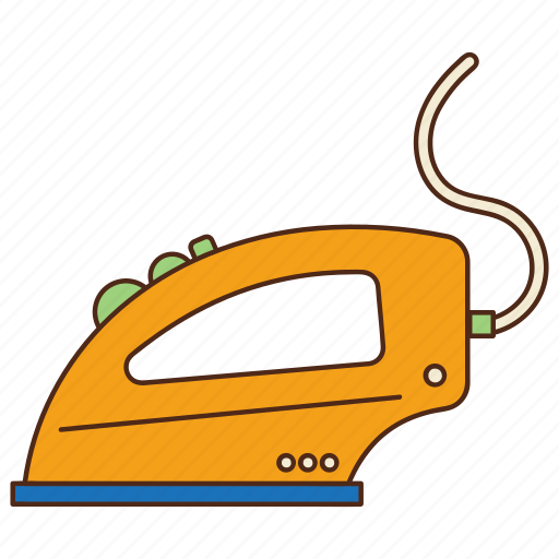 Steam iron, ironing, laundry, appliance, chore, housework, iron icon - Download on Iconfinder