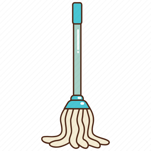 Mop, cotton mop, floor mop, mopping, chore, cleaning, housework icon - Download on Iconfinder