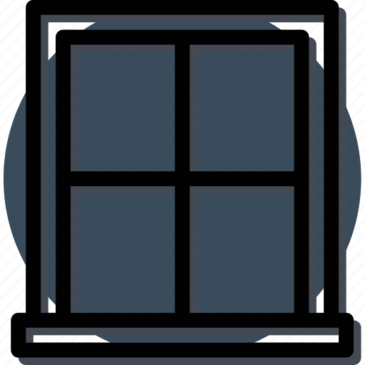 Appliance, furniture, home, house, household, interiror, window icon - Download on Iconfinder