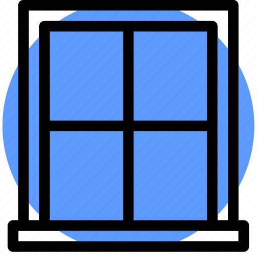 Appliance, furniture, home, house, household, interiror, window icon - Download on Iconfinder