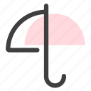 home, household, rain, umbrella, weather