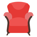 armchair, house, furniture, households, red