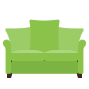 house, sofa, furniture, green, home, interior