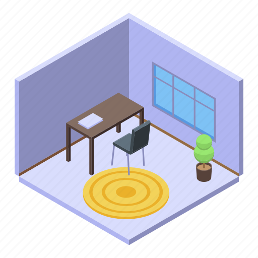 Business, cartoon, family, housekeeping, isometric, room, woman icon - Download on Iconfinder