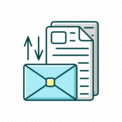 Mail management, letter, correspondence, mailman icon - Download on Iconfinder