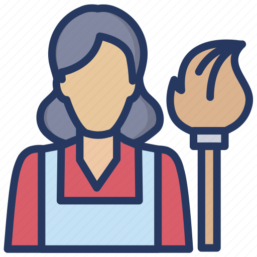Maid, service, work, cleaning, home maid icon - Download on Iconfinder