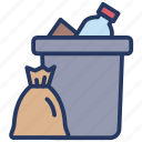 garbage, trash, dustbin, garbage can, disposal