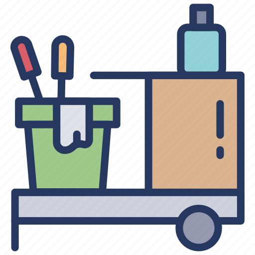 Cleaning equipment, housekeeping, supplies, housemaid, cleaning icon - Download on Iconfinder