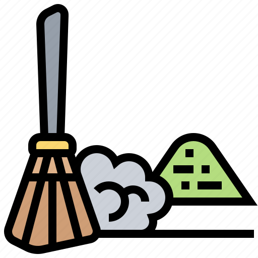 Broom, dust, dustpan, equipment, sweep icon - Download on Iconfinder