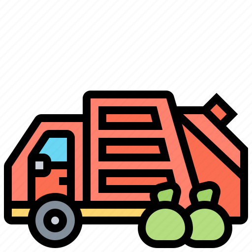 Dumpster, garbage, sanitation, service, truck icon - Download on Iconfinder