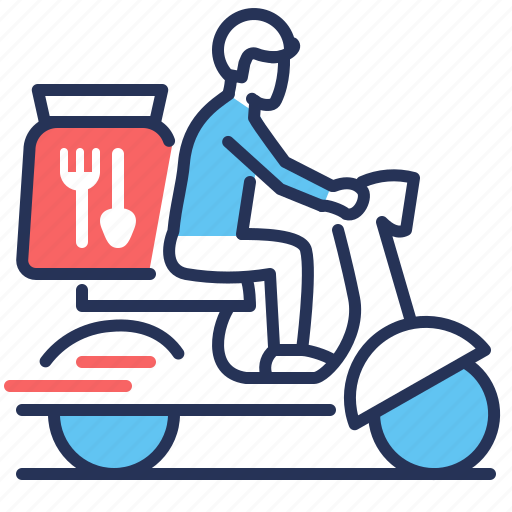 Delivery, food, order, scooter icon - Download on Iconfinder