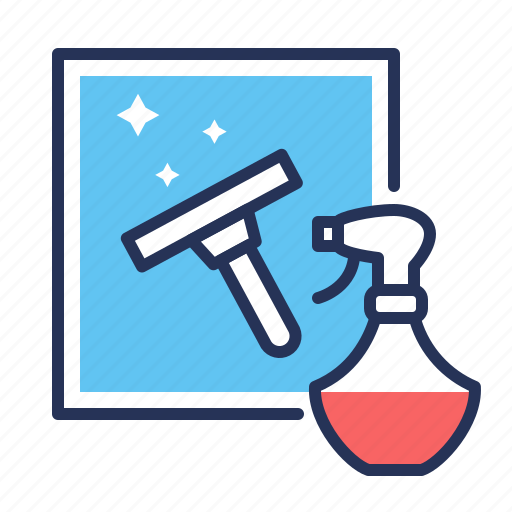 Cleaner, cleaning, shining, window icon - Download on Iconfinder