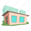 building, cartoon, exterior, front, home, roof, small house 