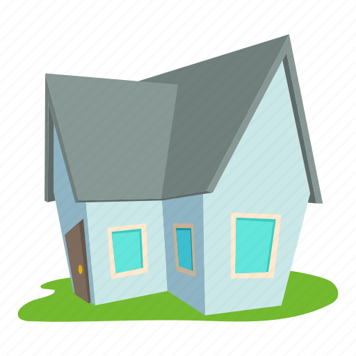 Cartoon, cottage, door, front, home, logo, roof icon - Download on Iconfinder