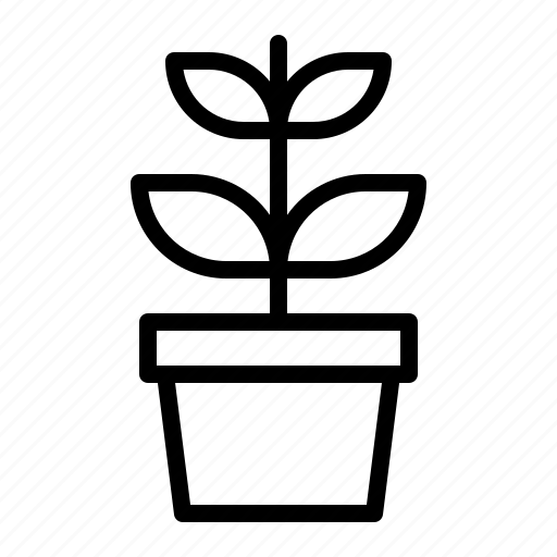 Leaf, nature, plant, pot icon - Download on Iconfinder