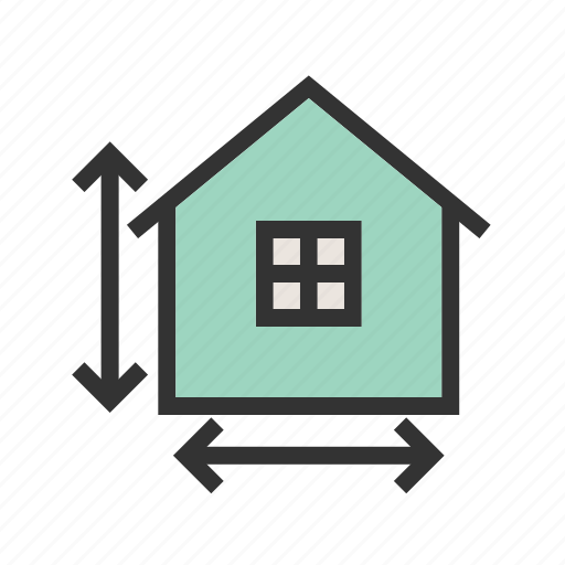 Building, construction, home, house, measure, measuring, tape icon - Download on Iconfinder