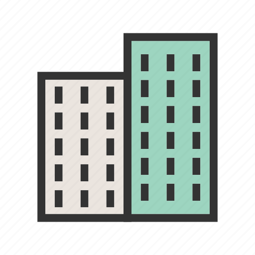 Apartment, apartments, architecture, building, home, new, residential icon - Download on Iconfinder