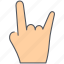 gesture, fingers, hand, language, rock and roll, rock on, sign 