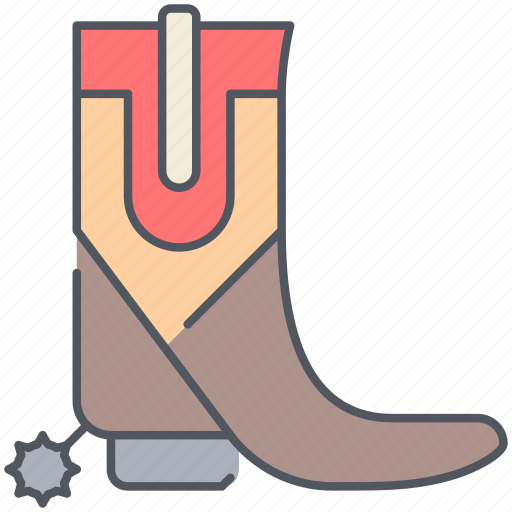 Boot, cowboy, texas, wild west, footwear, horse, ride icon - Download on Iconfinder