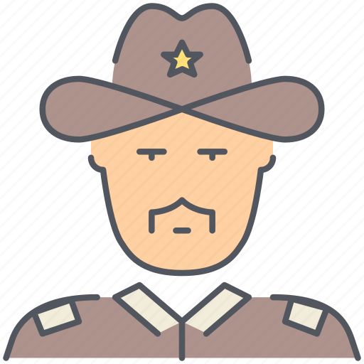 Sheriff, cowboy, texas, wild west, patrol, police, security icon - Download on Iconfinder