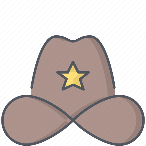 Cowboy, hat, police, sheriff, texas, uniform, wild west icon - Download on Iconfinder