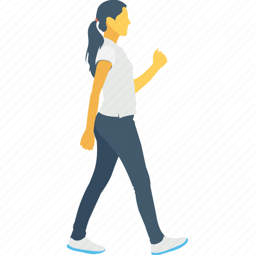Female, jogging, move, pedestrian, walking icon - Download on Iconfinder