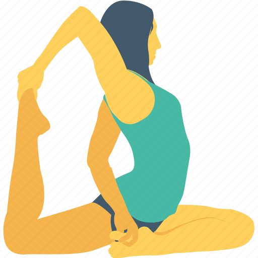 Exercise, split leap, stretching, warm up, yoga icon - Download on Iconfinder