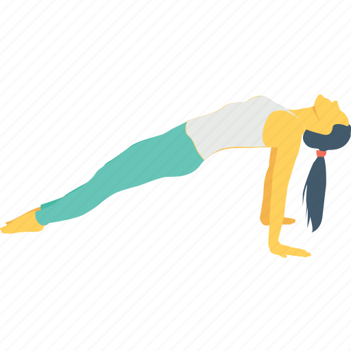 Exercise, plank, pull back, reverse, reverse plank icon - Download on Iconfinder