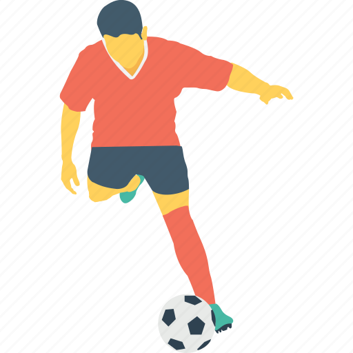 Football player, footballer, player, sportsman, sportsperson icon - Download on Iconfinder
