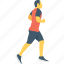 man, racer, runner, sportsman, walking 