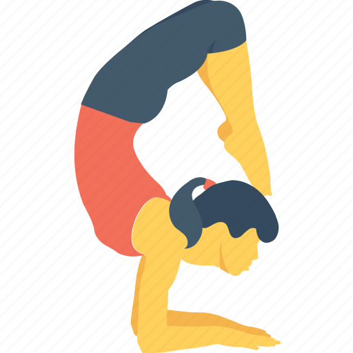 Active, barefoot, flexibility, pose, scorpion pose icon - Download on Iconfinder