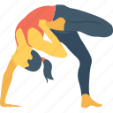 backbending, exercise, half moon pose, strength, yoga 