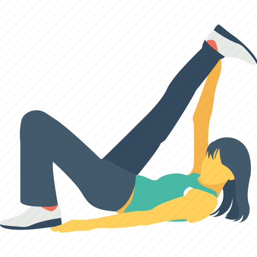 Heron pose yoga workout healthy lifestyle Vector Image