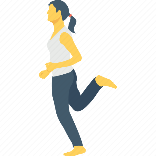 Athlete, female, jogging, running, walking icon - Download on Iconfinder