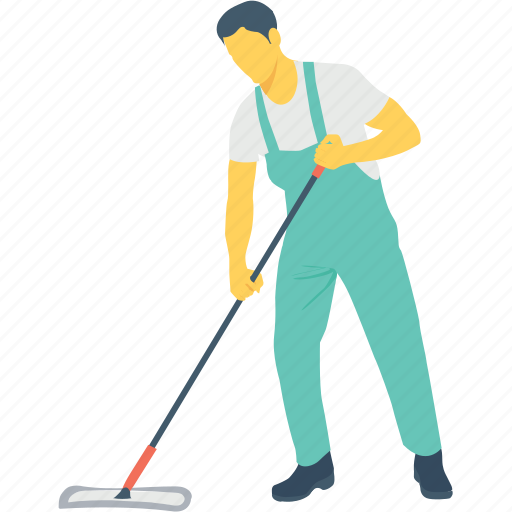 Cleaning, janitor, man, service, worker icon - Download on Iconfinder