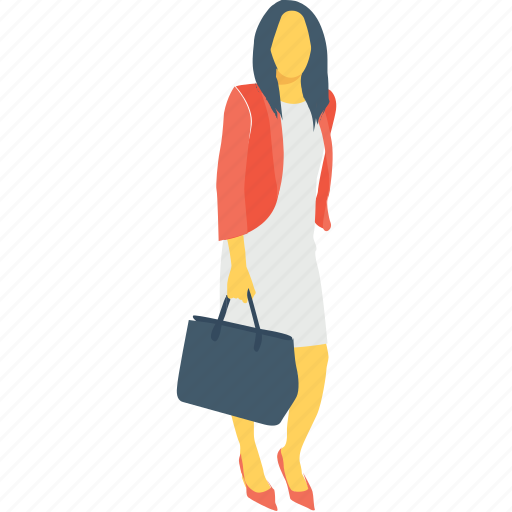 Bag, female, girl, lady, woman icon - Download on Iconfinder