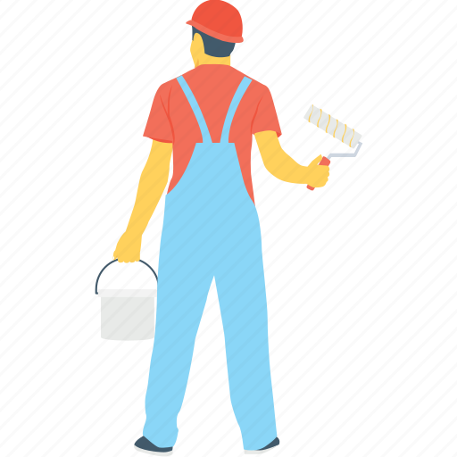 Colorman, house painter, labour, painter, worker icon - Download on Iconfinder