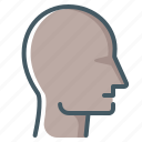 head, face, profile