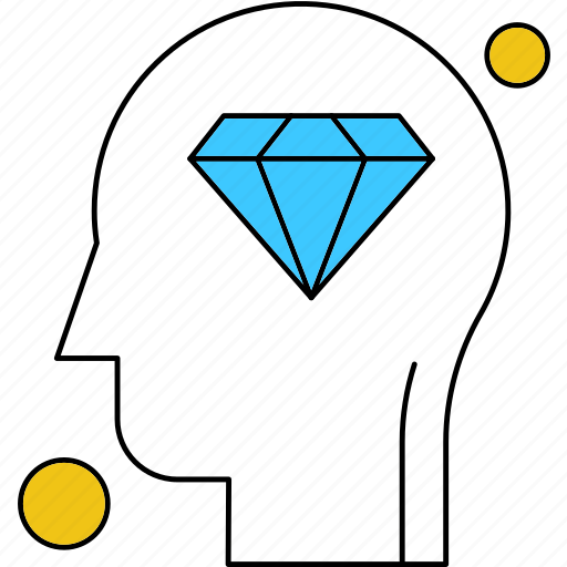 Brain, diamond, human icon - Download on Iconfinder