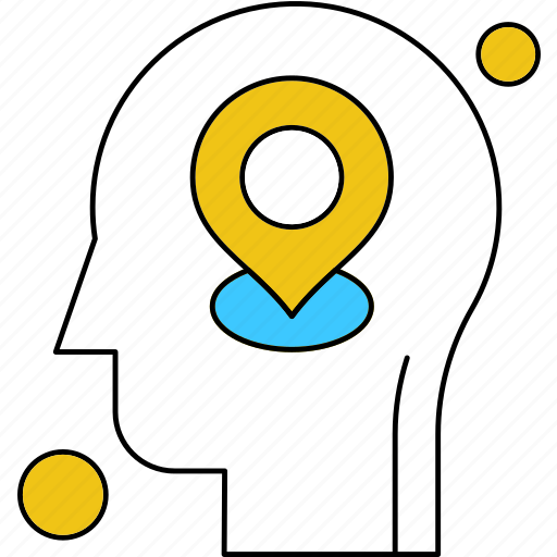 Brain, human, location, map icon - Download on Iconfinder