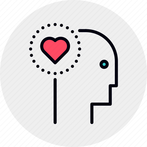 Compassion, emotional, empathy, feeling, head, intelligence, love icon - Download on Iconfinder