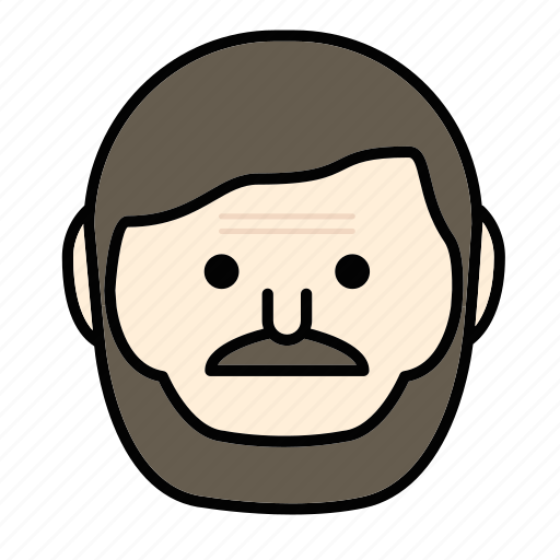 Beard, emoji, face, man, mustache icon - Download on Iconfinder